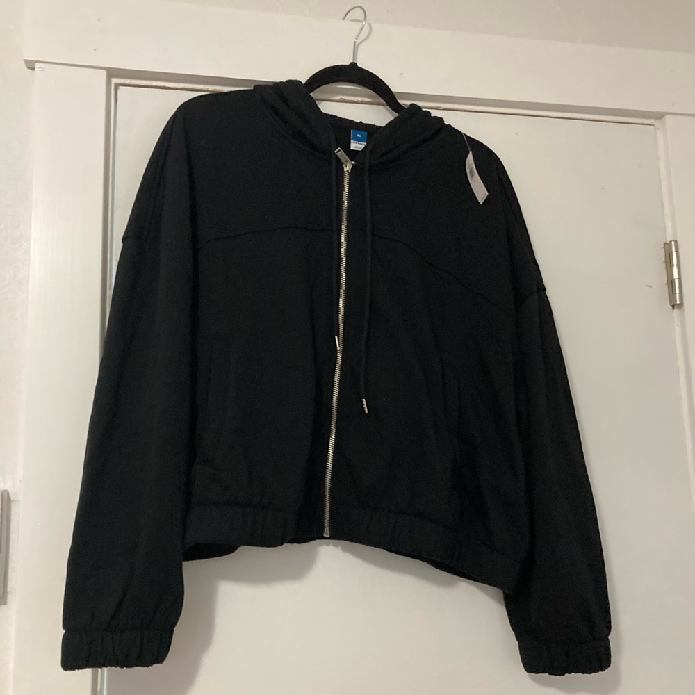 Long-Sleeve Vintage Cropped
Hoodie for Women(XL)